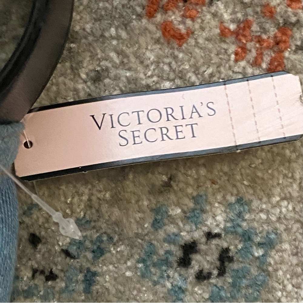 NWT Victoria Secret denim blue weekender tote - Picture 3 of 9
